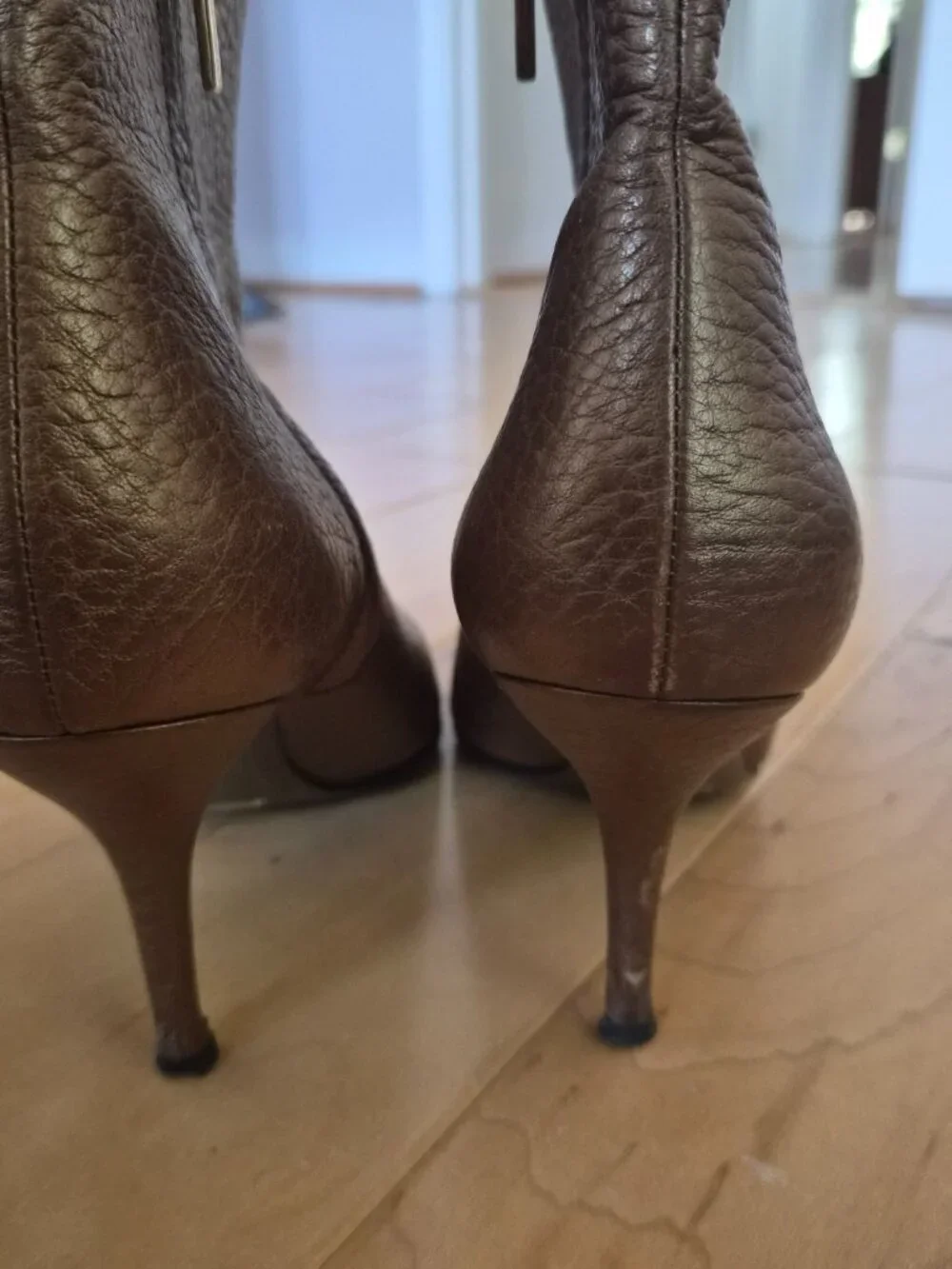 Vintage Dolce and Gabbana Bronze boots Sz 41